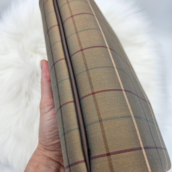 Burberrys Nova Check Brown Canvas & Leather Clutch Bag - Picture 7 of 16